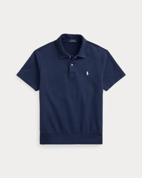 刷毛毛圈布 Polo 領運動衫